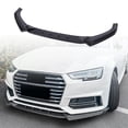 thumbnail image 1 of 3 Pcs Glossy Black Front Bumper Lip Splitter Kit, Sporty Appearance, Replacement for S4 B9 line 2017 to 2019, Designed to Add a Dynamic Style for Improved Aerodynamics, 1 of 7