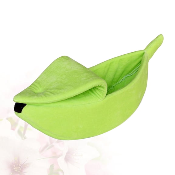 Healifty Banana Nest Bed Sleep Pad Warm Cloth 1Pack for Dog
