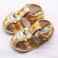 thumbnail image 2 of Newborn Baby Girl Shoes Comfortable Soft Sole Cartoon Pattern Hollow Sandals Casual Cotton Shoes Toddler First Walkers, 2 of 6