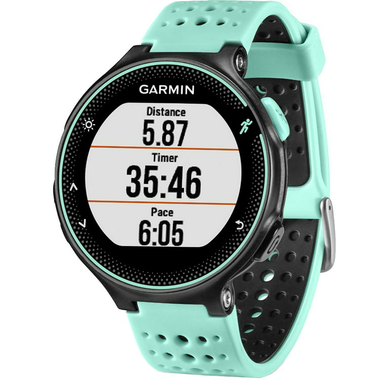 Garmin Forerunner 235 Sport Watch with Wrist-Based Heart Rate Monitor - Frost Blue (010-03717-48) with 7-Piece Fitness Kit -