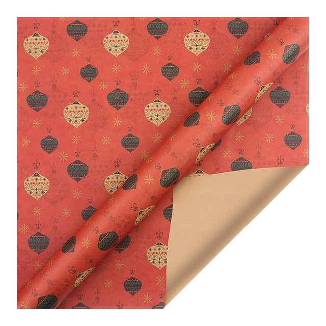 Christmas DecorationsGift Wrapping Paper1PCs ( 70cmX50cm, 4.11 Square Feet)Single-sided Christmas Wrapping Paper, Classic Santa Claus And Other PatternsPackaging case