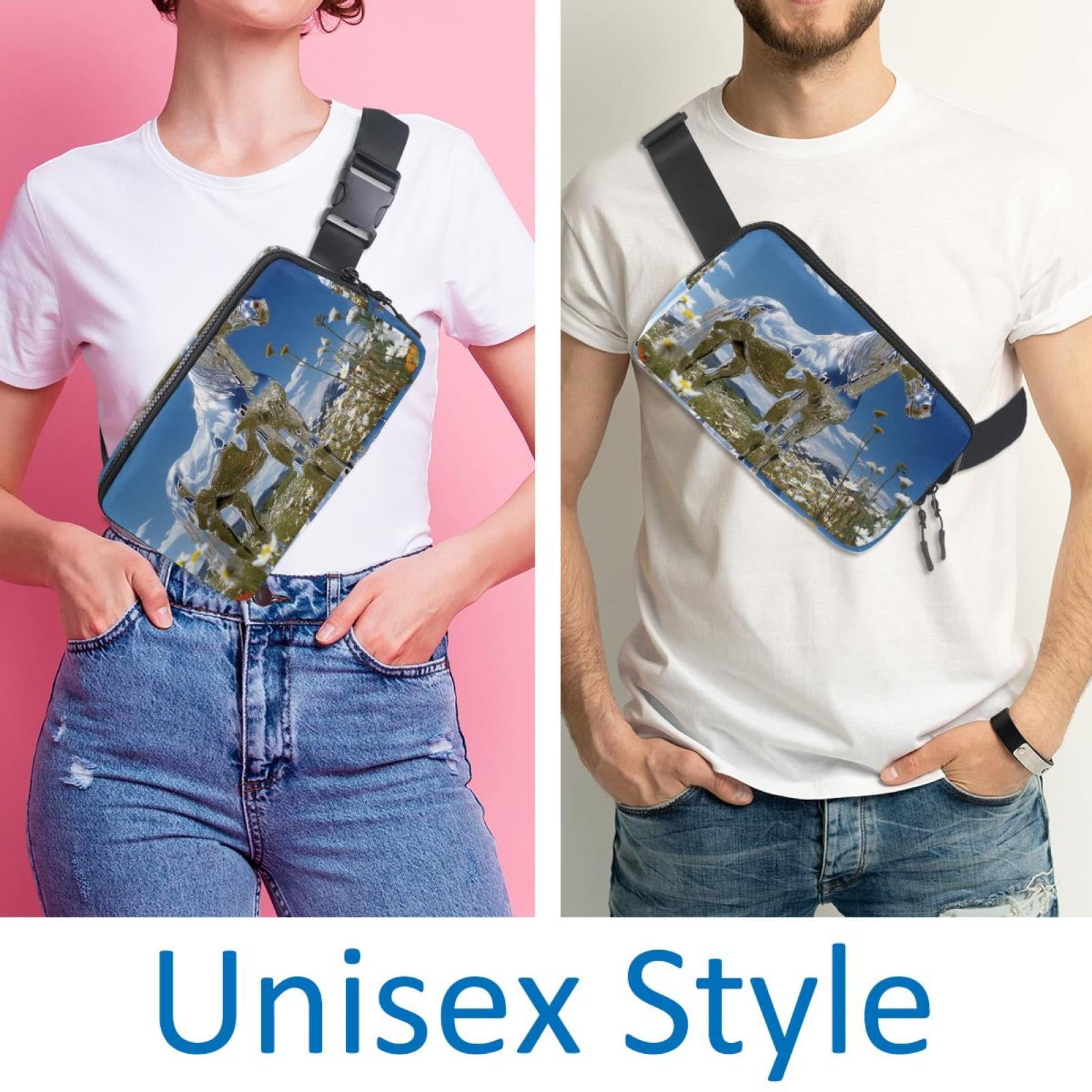 Cartoons Lightweight Adjustable Running Belt with Extension Strap for Unisex - Fanny Pack Waist Bag for Fitness and Exercise