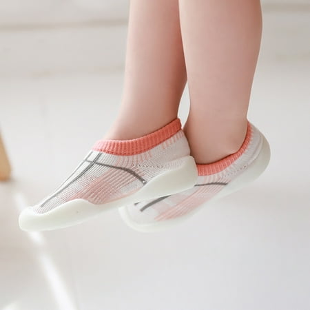 

Honeeladyy Baby Toddlers Moccasins Anti-Slip Fuzzy Slipper Floor Breathable Thick Kids Boys Girls Indoor Outdoor Winter Warm Shoes Socks Hot Pink for 5-8 Months