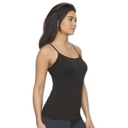 Cotton Modal Stretch Camisole 4-Pack (Black White Taupe, Large)
