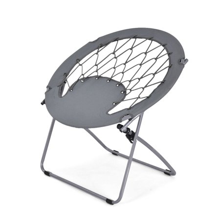 Folding Round Bungee Chair Steel Frame Outdoor Camping ...