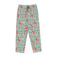 thumbnail image 4 of Balery Autumn Branches Fox and Mushrooms print Women's Pajama Pants,Ultra Lightweight Pjs,Lounge Pant-Large, 4 of 9