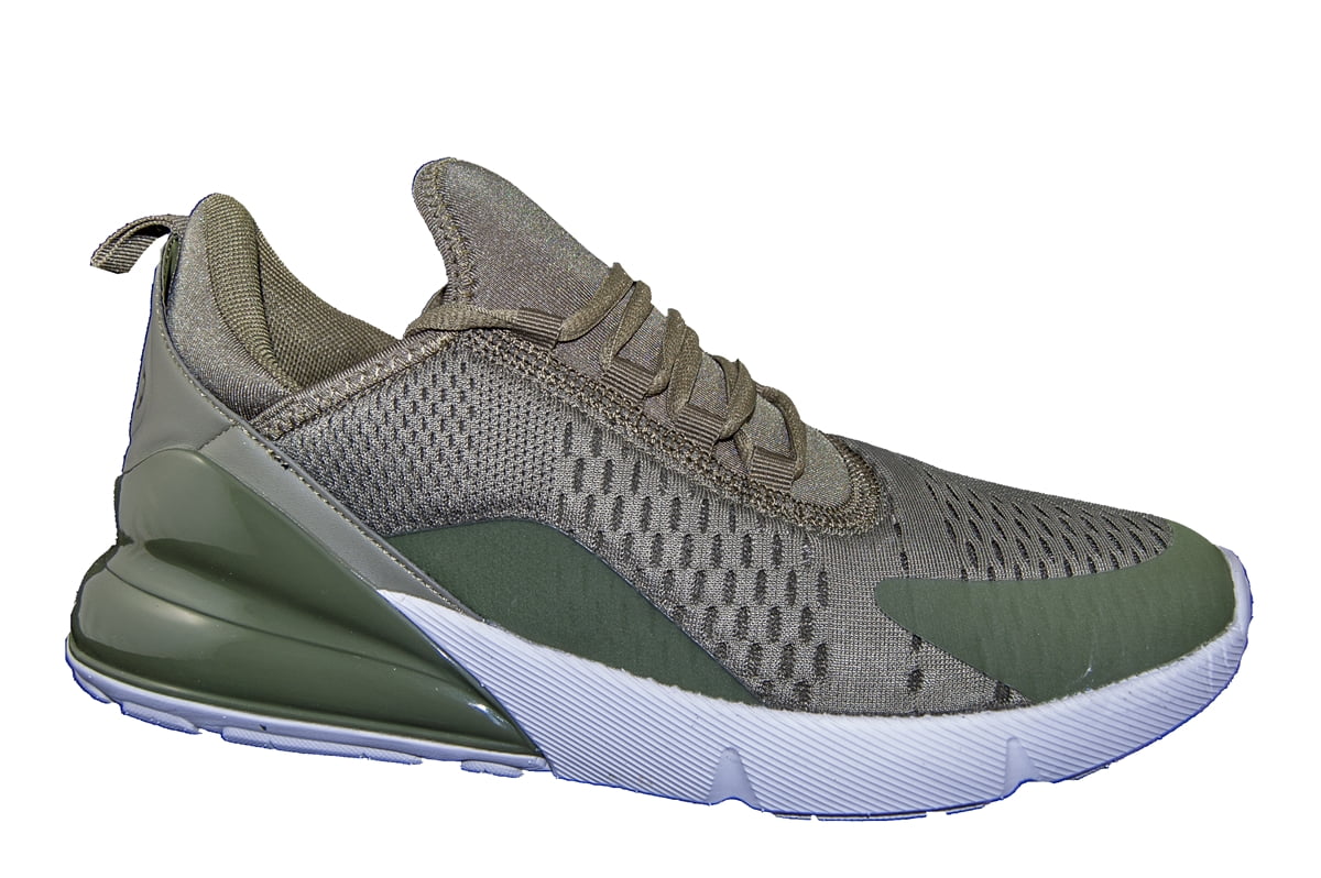 olive green running shoes