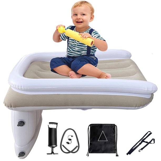 Biguy Inflatable Toddler Travel Bed, Baby Airplane Seat Extender