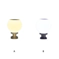thumbnail image 4 of Luz de columna redonda de acero inoxidable, lámpara de poste alimentada por energía Solar, herramienta de iluminación de pilar de camino de Iluminación y accesorios Luz blanca 20 centímetros Matsuzay HA072933-01, 4 of 6