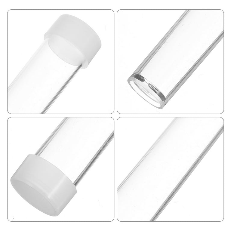 Plastic tubes with caps 30pcs Transparent Clear Plastic Empty