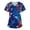 Deep Red #50, variant on Womens 250th Anniversary Usa Scrubs 1776 2026 V Neck Scrub Tops Patriotic Short Sleeve Usa Flag Workwear Graphic Shirts with Pockets Navy L