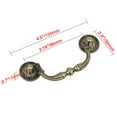 thumbnail image 6 of Utopia Alley HW131PLAB021 Medici Drop Pull  Antique Brass  3.78 inch Center To Center, 6 of 6