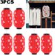 thumbnail image 5 of DQrwqpou Linternas Tela para Festivales Resistentes Al para Y Hotel (rojo) 6 Uds., 5 of 8