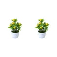 thumbnail image 1 of Justharion Wide Application Fake Potted Plants For Every Room In Home Designed For Any Room lemon 2Set, 1 of 6