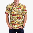 thumbnail image 1 of Balery Vehicles Camisa Polo de Hombre con Estampado, de Manga Corta y Tejido Medio, Camisa Tipo Golf Polo-Large, 1 of 6