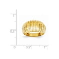 thumbnail image 2 of 14k High Polished Ribbed Dome Ring, 2 of 2