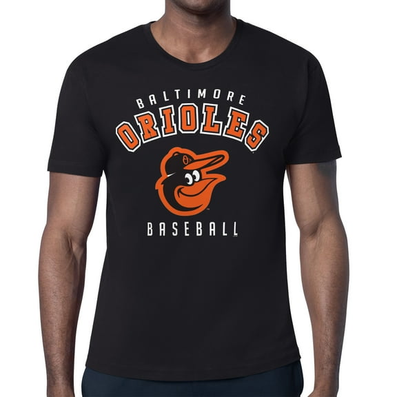 Men's Starter Black Baltimore Orioles Team Logo T-Shirt