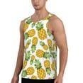 thumbnail image 2 of Pofeuu Pineapple Print Men's Workout Tank Tops Sleeveless Muscle Gym Shirt Quick Dry-3X-Large, 2 of 7