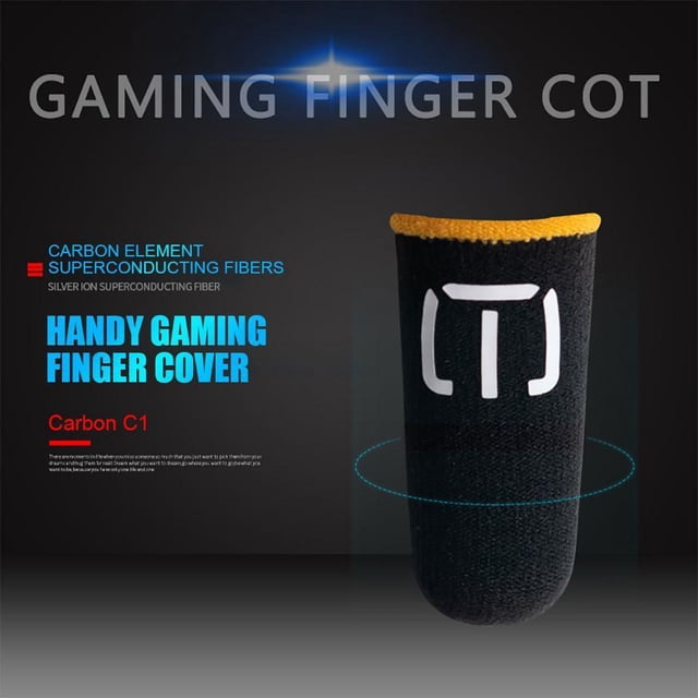 Guante para dedos Cuna para dedos 1 par de guantes para dedos, cubierta para dedos de cuna para juegos móviles PUBG (C1)