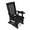 Black-1 piece, variant on Fortune Candy 37.6 in. Wood Patio Glider with Deep Contoured Seat, Heavy Duty 600 lbs, for Outdoor Patio Garden, Teak Tone