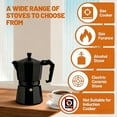thumbnail image 4 of Aodebiao Espresso Maker | Italian Moka Pot Espresso Maker, Classic Aluminum Design Mocha Pot for Home Brewing & Camping | Easy to Use & Clean - Silver, 4 of 4