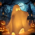 thumbnail image 6 of Stijggn Halloween Figurines Halloween Decor Indoor Cute Spooky Ghost Statue,Halloween Decorations for Party Mantel Shelf Tabletop, Spooky Gifts, 6 of 9