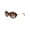 All Brown, variant on Womens CR39 Polarized Lens Oval Foliage Leaf Hinge Sunglasses All Brown