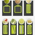 thumbnail image 6 of 12-in-1 Heavy Duty Vegetable Cutter, Manual Mandoline Slicer/Stainless Steel Blades/Onion Dicer, Veggie Slicer with Container, 6 of 9