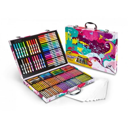 Crayola Inspiration Art Case, Pink, Art Supplies, Gift For Kids, 140