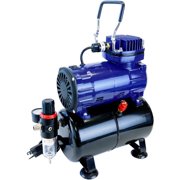 Paasche Airbrush Company Diaphragm Compressor with Tank & Regulator PASD3000R Compressors
