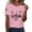 Pink, variant on 250 Anniversary USA Shirt American Falg Print Short Sleeve 250th Birthday T-Shirt 1776-2026 4th July Freedom Tops Army Green L