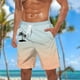thumbnail image 2 of Pantalones Cortos Casuales para Hombre Imprimir con Bolsillos Pantalones de Playa de Cintura Elástica, Pantalones Cortos de Cintura Elástica para Hombre, 2 of 9