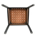 thumbnail image 4 of GDF Studio Issa PU Leather and Rubberwood Dining Chair, Brown, Set of 2, 4 of 10