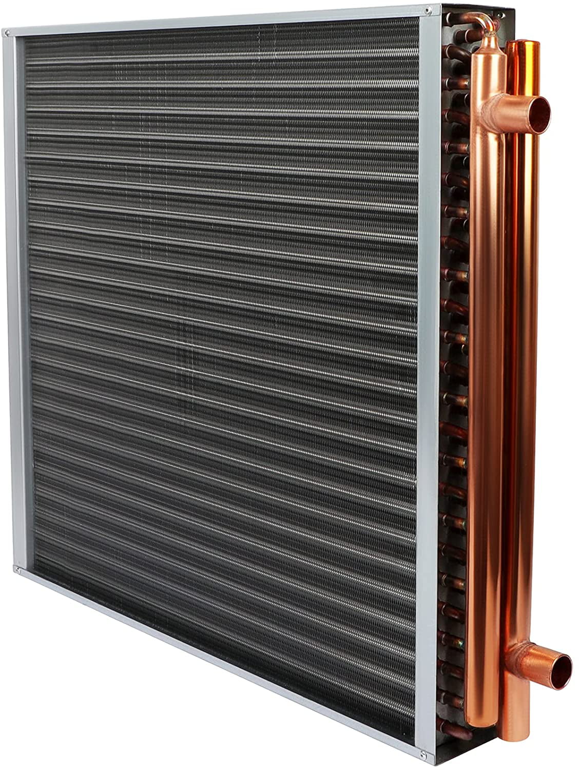 24X24  Water to Air Heat Exchanger 1" Copper Ports With Install Kit 