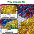 thumbnail image 2 of Pompones Lovecheer con forma de porrista, color verde metalizado y plateado, 24 unidades, 2 of 5