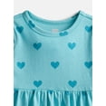 thumbnail image 2 of Wonder Nation Baby and Toddler Girls' Play Dress with Long Sleeves, Sizes 0M-5T, 2 of 3