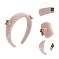 thumbnail image 3 of Unique Bargains 1 Pc French Rose Pearl Headbands Pink, 3 of 6