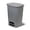 Grey, variant on Glad 13 Gallon Plastic Step on Trash Can, Black