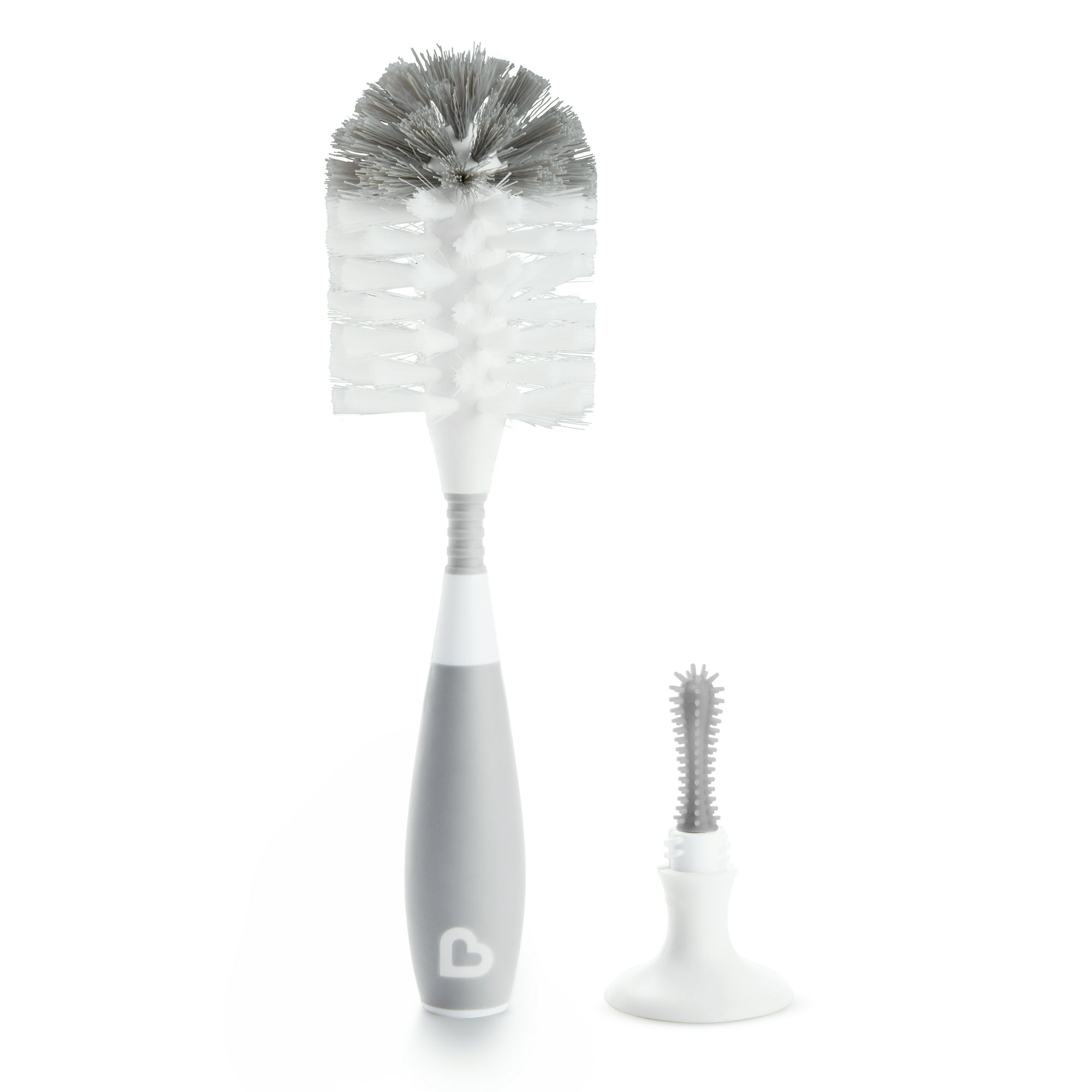 Munchkin Bristle Baby Bottle Brush, with Suction Base, Color May Vary