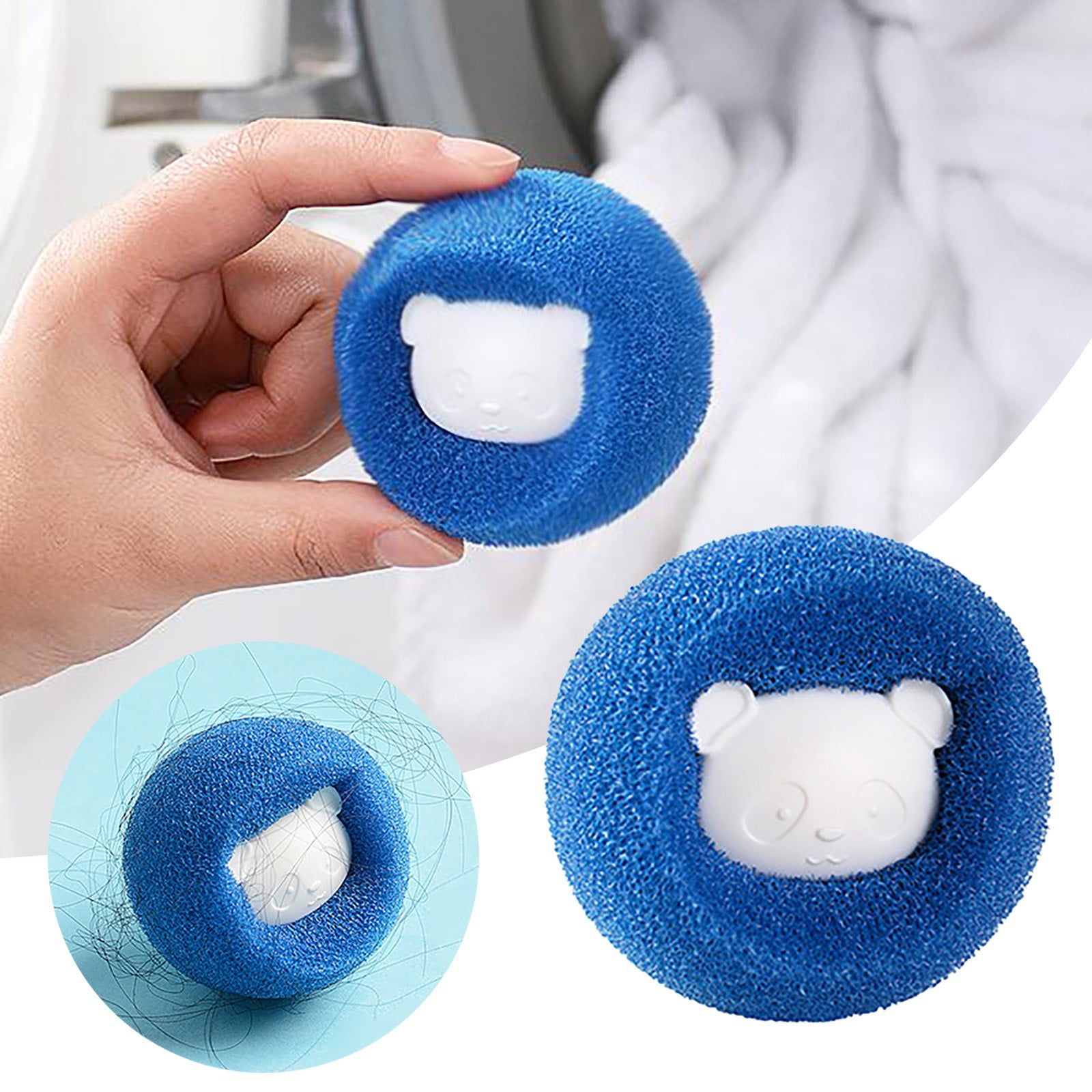 Cleaning 4PC Reusable Hair Remover Washing Machine Hair Catcher Laundry