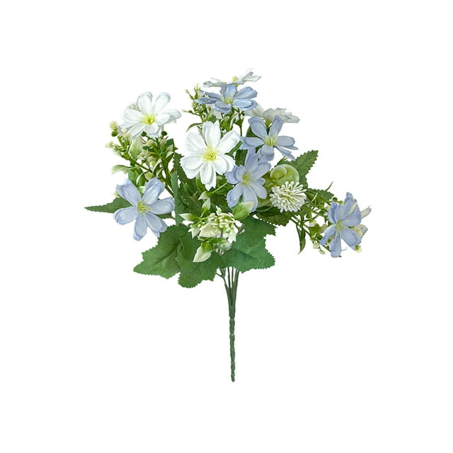 Mesas de Café para la Sala de Estar Decoración de la Caja de Flores Del Lado de la Calle 5 Ramas 10 Cabezas Mariposa Artificial Margaritas Pieza Central de la Flor Falsa Decoraciones Del Hogar para La