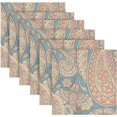 thumbnail image 6 of Coolnut Mexican Talavera Cloth Napkins Set of 4,Reusable Washable Polyester Dinner Table Napkins for Kitchen,Dining,Restaurant,Party Decoration, 6 of 7