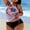 B-Purple, variant on Rciityk Tankini Swimsuits for Women Oversize Two Piece Bathing Suits Solid Color Loose Drawstring Split Tankini Top with Bikini Bottom Swim Suits