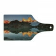 thumbnail image 1 of Landscape Cutting Board, View of Fitz Roy Mountain in Patagonia Argentina, Decorative Tempered Glass Cutting and Serving Board, in 3 Sizes, by Ambesonne, 1 of 2