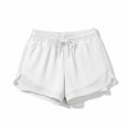 thumbnail image 5 of XYAIYT Sport Shorts for Women with Pockets 2 in 1 Running Yoga Workout Drawstring Breathable Athletic Shorts, 5 of 5