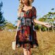 thumbnail image 5 of Esmoquin rosa, vestido de noche de manga corta, ropa de mujer, ropa elegante coreana, ropa de playa femenina., 5 of 8