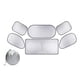 thumbnail image 1 of Juego de 6 parasoles para parabrisas de coche con revestimiento plateado y doble bucle., 1 of 13