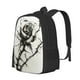thumbnail image 1 of Disketp Black And White Rose Mochila Minimalista de Gran Capacidad, Mochila de Viaje para Escuela, Trabajo o Uso Diario, 1 of 6
