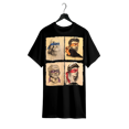 thumbnail image 1 of Men's Humorous italian artists & Teenage Turtles Graphic T-Shirt - Black Casual Short Sleeve Tee with Leonardo, Donatello, Michelangelo art, Regular Fit Round Neck for art Lovers & TMNT Fans, 1 of 6