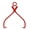 Red Carbon steel, variant on Skidding Tongs 16 Inch - Log Skidding Tong with O Ring - Heavy Duty Log Grabber for ATV Tractor - Firewood Tools